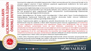 AĞRI VALİLİĞİ'NDEN BASIN DUYURUSU