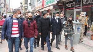 DOĞUBAYAZIT'DA KAYMAKAM MURTAZA ERSÖZ BAŞKANLIĞINDA "COVİD-19 M-M-T" DENETİMLERİ YAPILDI