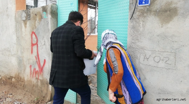 RAMAZAN AYI ÖNCESİ DOĞUBAYAZIT'DA 1200 İHTİYAÇ SAHİBİ AİLEYE GIDA YARDIMI YAPILDI