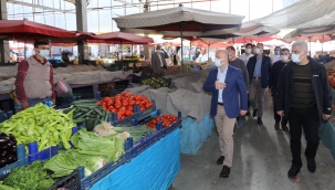 AĞRI İL VE İLÇELERİNDE TAM KAPANMA SÜRECİNDE VALİ VE KAYMAKAMLAR PAZAR YERLERİNİ DENETLEDİLER