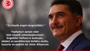 AK PARTİ AĞRI MİLLETVEKİLİ EKREM ÇELEBİ ENGELLİLER HAFTASI DOLAYISIYLA BİR MESAJ YAYIMLADI