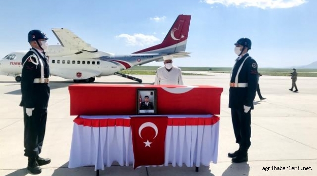 DOĞUBAYAZIT ŞEHİDİ UZMAN ÇAVUŞ HÜSEYİN KELEŞ TÖRENLE ANKARA'YA UĞURLANDI