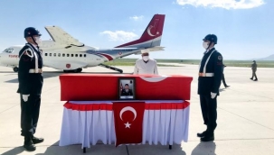DOĞUBAYAZIT ŞEHİDİ UZMAN ÇAVUŞ HÜSEYİN KELEŞ TÖRENLE ANKARA'YA UĞURLANDI