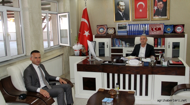 Ağrı Milli Eğitim Müdürü Tekin'den AK Parti Ağrı İl Başkanı Özyolcu'ya ziyaret