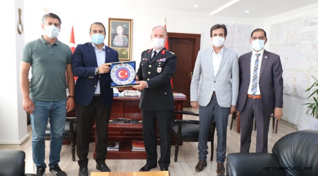 ASKF'DEN AĞRI JANDARMA KOMUTANLIĞINA TEBRİK ZİYARETİ