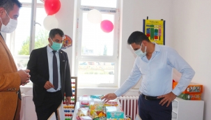 Doğubayazıt Kızılay Şubesinin desteğiyle, 14 Nisan Ortaokulunun özel eğitim sınıfı yenilendi.