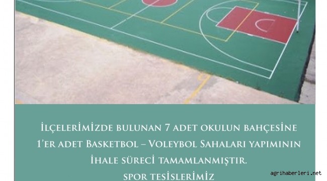 HER İLÇEDE BİR OKULA SPOR TESİSİ 