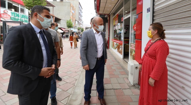  Ağrı Valisi, Doğubayazıt Kaymakamı ile Birlikte Doğubayazıt'ta İncelemelerde Bulundu
