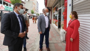  Ağrı Valisi, Doğubayazıt Kaymakamı ile Birlikte Doğubayazıt'ta İncelemelerde Bulundu