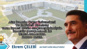 AK PARTİ AĞRI MİLLETVEKİLİ EKREM ÇELEBİ, MÜJDEYİ SOSYAL MEDYA HESABINDA DUYURDU