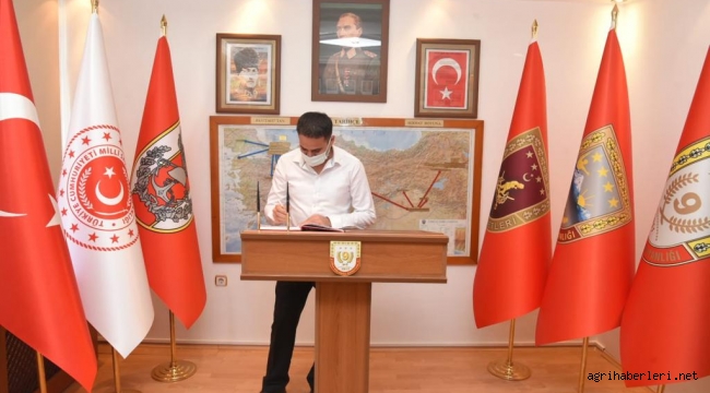 DOĞUBAYAZIT KAYMAKAM'I AKPINAR'DAN TUĞ. GENERAL ÖZBAKIR'A HAYIRLI OLSUN ZİYARETİ