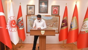 DOĞUBAYAZIT KAYMAKAM'I AKPINAR'DAN TUĞ. GENERAL ÖZBAKIR'A HAYIRLI OLSUN ZİYARETİ