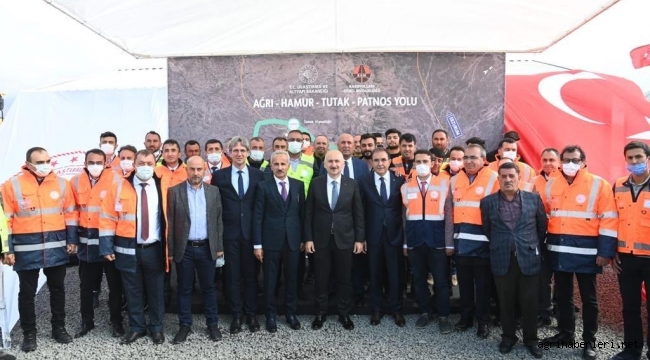 ULAŞTIRMA VE ALTYAPI BAKANI ADİL KARAİSMAİLOĞLU, AĞRI'DA İNCELEMELERDE BULUNDU