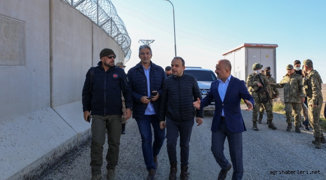  AĞRI VALİSİ DR. OSMAN VAROL, BASINA AĞRI-İRAN SINIR DUVARINI ANLATTI