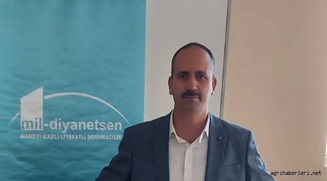 MİL DİYANET SEN AĞRI İL BŞK. M. EMİN İÇTEN CAMİLER VE DİN GÖREVLİLERİ GÜNÜ MÜNASEBETİYLE BİR MESAJ YAYIMLADI