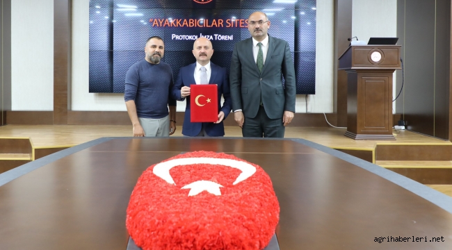 Ayakkabıcılar Sitesinin yeni yatırımları için imzalar atıldı.