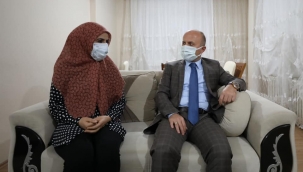 VALİ, ŞEHİT AİLESİNİ ZİYARET ETTİ.