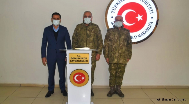 9. KOLORDU KOMUTANI ERHAN UZUN, KAYMAKAM AKPINAR'I MAKAMINDA ZİYARET ETTİ