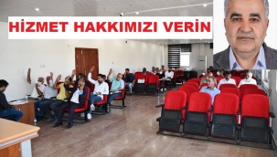  DOĞUBAYAZIT'TA AK PARTİ BELEDİYE MECLİS ÜYELERİNİN HAKKINI VERİN