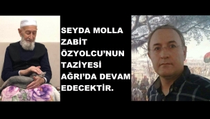 TAZİYE AĞRI'DA DEVAM EDECEKTİR.