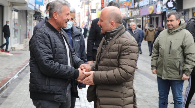 VALİ MİRAÇ KANDİLİNDE ESNAF İLE BULUŞTU
