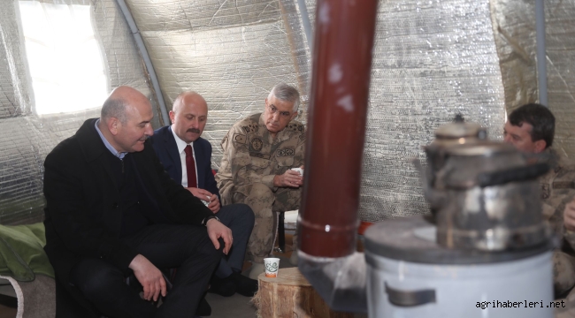 BAKAN SOYLU, AĞRI DAĞININ 3200 RAKIMINDA