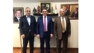 GAZİ MECLİSTE EKREM ÇELEBİ'Yİ GEÇİT VE EFE, ZİYARET ETTİ