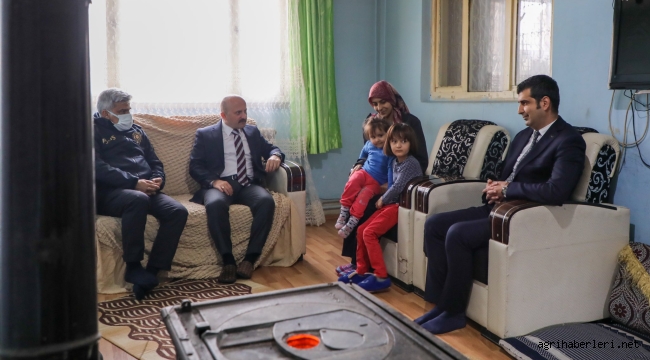 Her Hafta Hane Ziayreti Yapan Vali Varol, Eroğlu Ailesini Ziyaret Etti