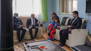 Her Hafta Hane Ziayreti Yapan Vali Varol, Eroğlu Ailesini Ziyaret Etti