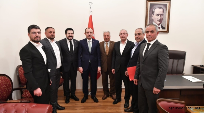 TİCARET BAKANI DR. MEHMET MUŞ İLE DOĞUBAYAZIT GÜRBÜLAK GÜMRÜĞÜ'NÜN SORUNLARINI KONUŞTULAR