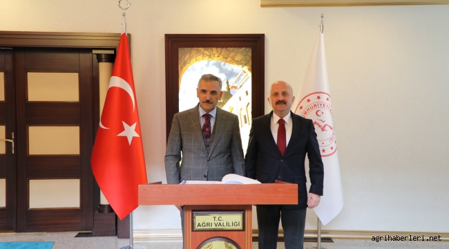 VALİ/MÜLKİYE BAŞMÜFETTİŞİ KAYMAK VE HEYETİ AĞRI'DA