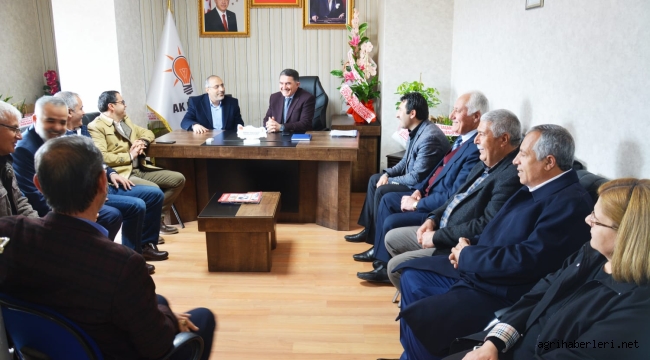 AĞRI MİLLETVEKİLİ ÇELEBİ'DEN İLÇE BAŞKANI GEÇİT'E HAYIRLI OLSUN ZİYARETİ