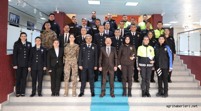 Ağrı Valisi Varol, Emniyet Teşkilatını Kabul Etti