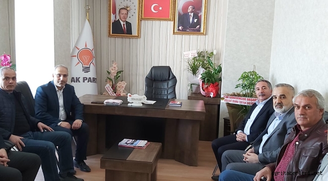 (AIÇÜ) REKTÖRÜ KARABULUT, İLÇE BAŞKANI GEÇİT'E HAYIRLI OLSUN ZİYARETİNDE BULUNDU