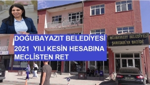 DOĞUBAYAZIT BELEDİYE BÜTÇESİ 2021 YILINDA AÇIK VERDİ