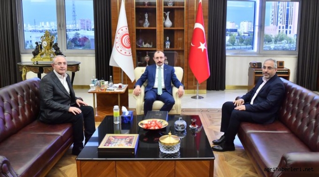 TİCARET BAKANI MEHMET MUŞ'U BAŞKANLAR AĞRI'YA DAVET ETTİ