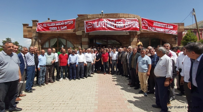 "DOĞUBAYAZIT İL OLSUN" KAMPANYASI İLÇEDE BÜYÜK SES GETİRDİ