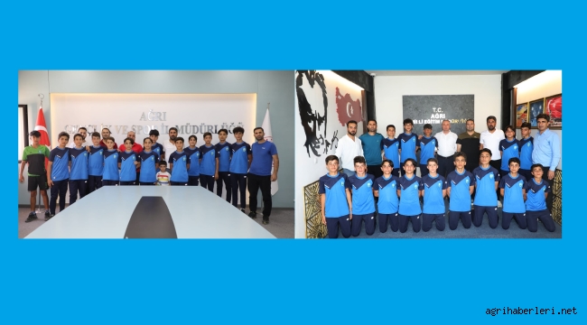 SPORCULAR MÜDÜR KÖKREK VE MÜDÜR BUDAK'I ZİYARET ETTİLER