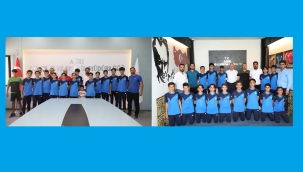 SPORCULAR MÜDÜR KÖKREK VE MÜDÜR BUDAK'I ZİYARET ETTİLER