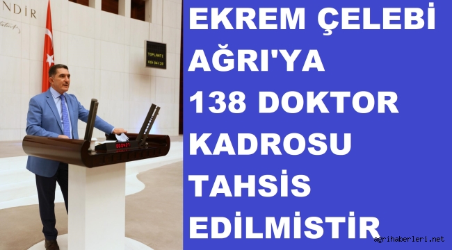 AĞRI'YA 138 DOKTOR 