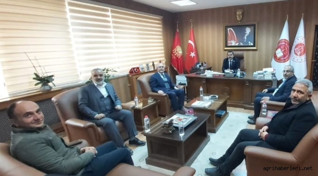 DOĞUBAYAZIT KAYMAKAMI EKİNCİ VE BAŞSAVCI YALÇINÖZ'Ü AK PARTİ HEYETİ ZİYARET ETTİ