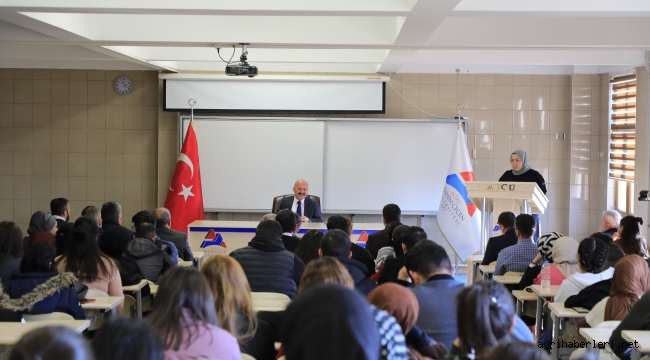 AİÇÜ'de Vali Öğrenci Buluşması