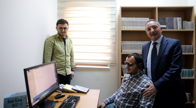 AİÇÜ'de Görme Yetersizliği Olan Öğrenciler İçin Sesli Kütüphane Oluşturuldu