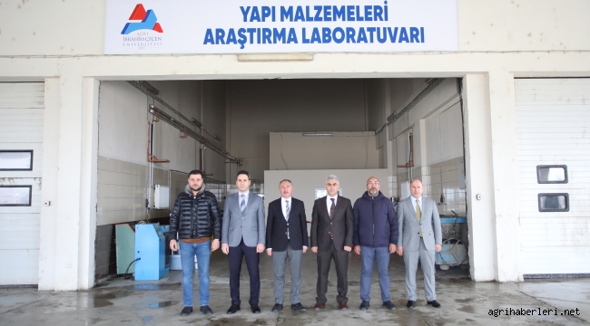 AİÇÜ'de Yapı Malzemeleri Araştırma Laboratuvarı Açıldı