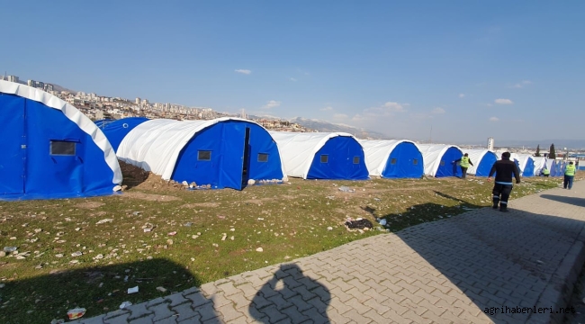 Başkan Savcı Sayan'ın Ağrı Çadır Kent projesi tamamlandı