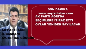  BAŞKAN GÜNGÖR'DEN SAYILAN OYLARA İTİRAZ
