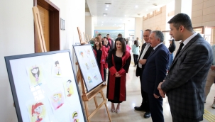 AİÇÜ Rektörü KARABULUT, MYO Mezuniyet Sergisi'ne Katıldı