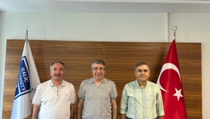 REKTÖR KARABULUT, BAŞKAN KOLAN VE REKTÖR UTLU'YU ZİYARET ETTİ