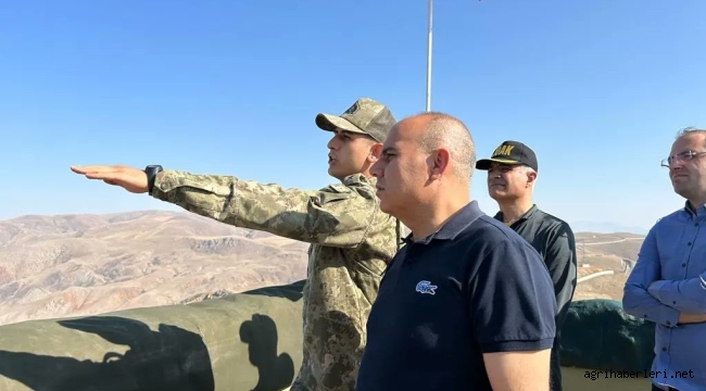 AĞRI VALİSİ MUSTAFA KOÇ, İRAN SINIR HATTINI DENETLEDİ