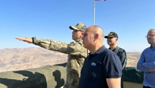 AĞRI VALİSİ MUSTAFA KOÇ, İRAN SINIR HATTINI DENETLEDİ